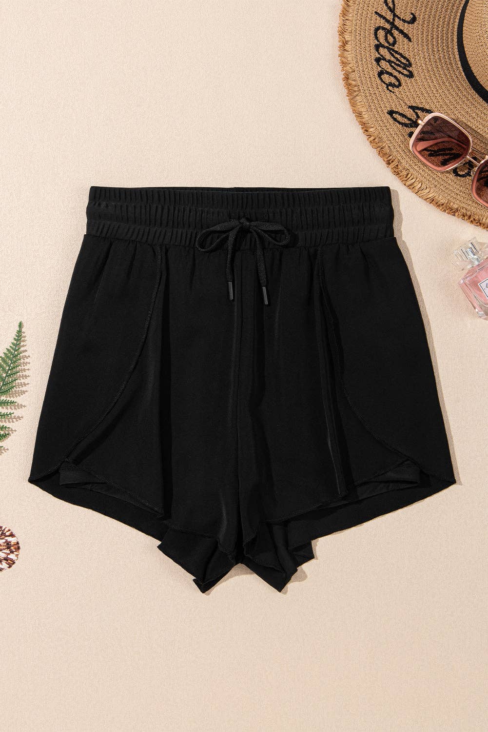 Solid Drawstring Bikini Shorts, The Feathered Farmhouse