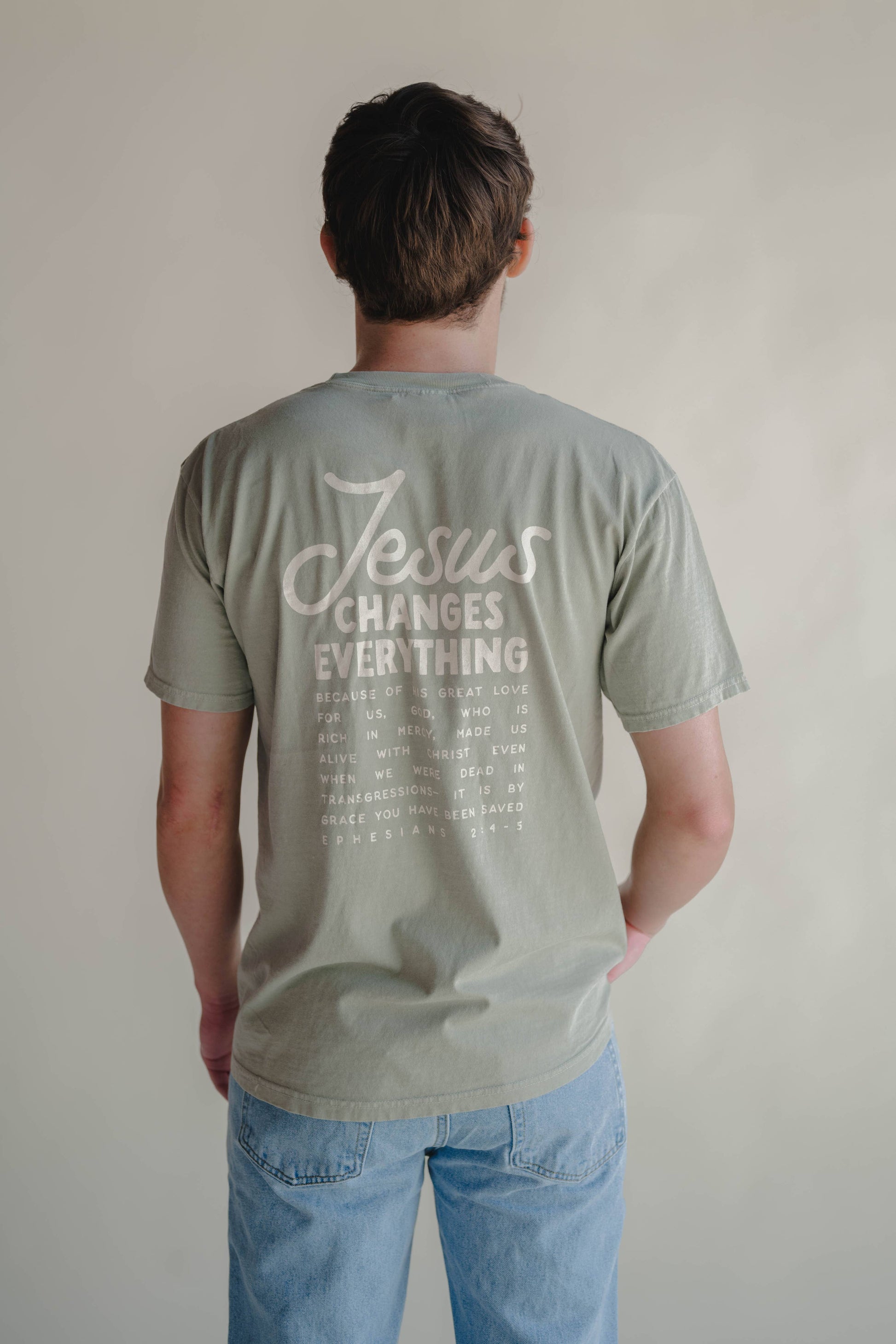 Jesus Changes Everything Tee, Feathered Farmhouse