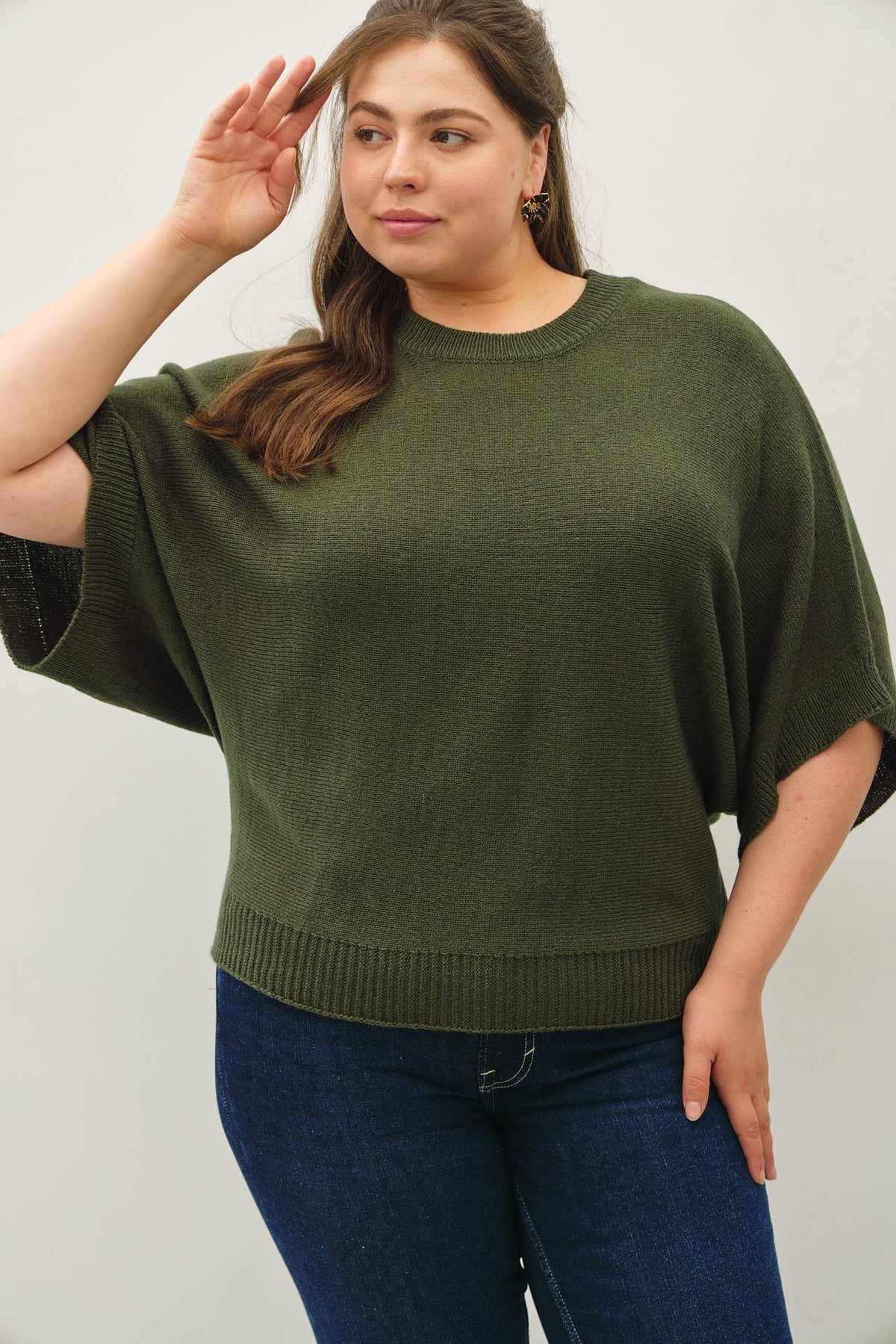 Winter Forest Hazel Sweater Top, Feathered Farmhouse