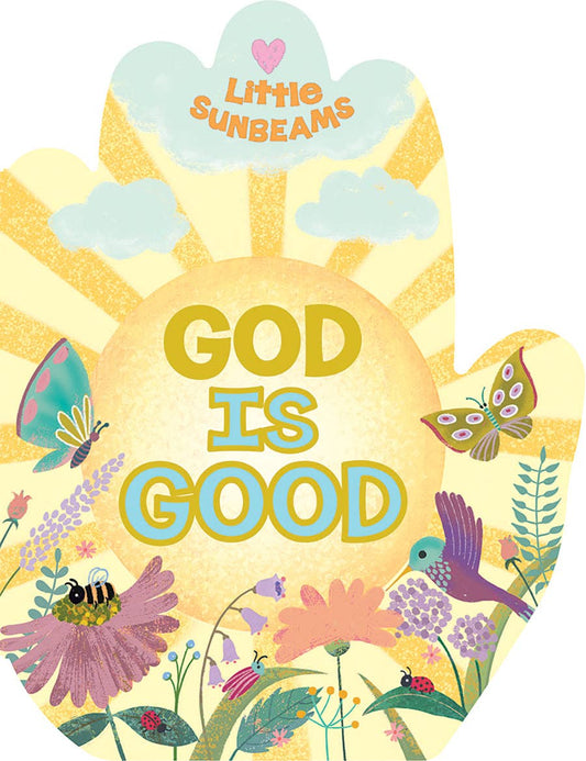 God is Good Praying Hands Shaped Board Book, Feathered Farmhouse