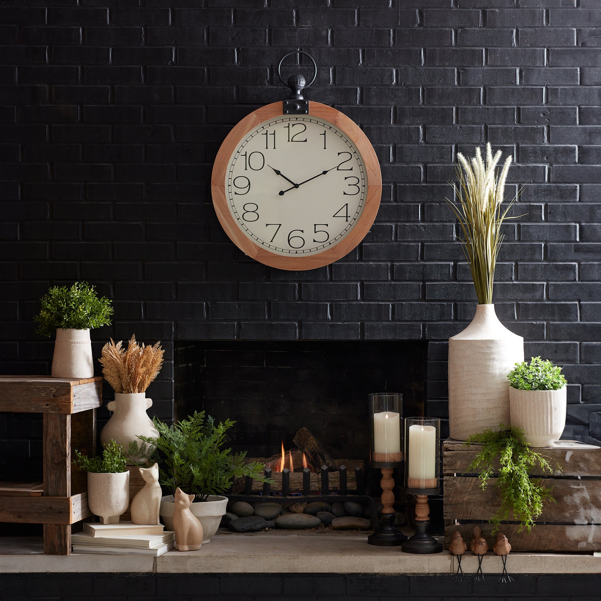 Hanging Wall Clock, The Feathered Farmhouse