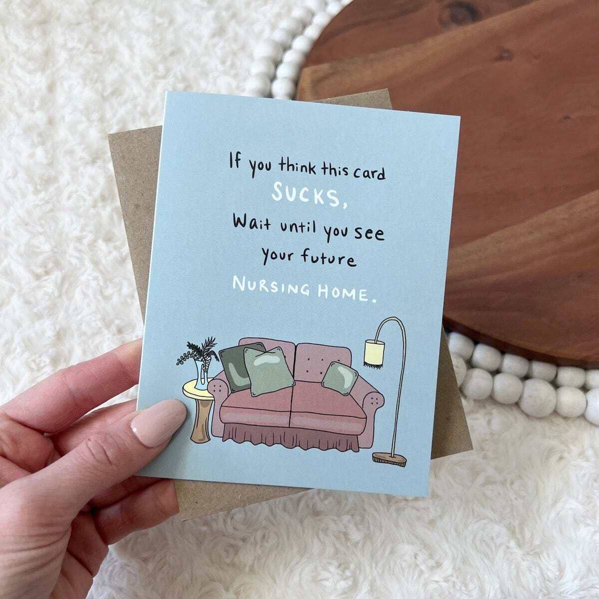 Greeting Card, Feathered Farmhouse