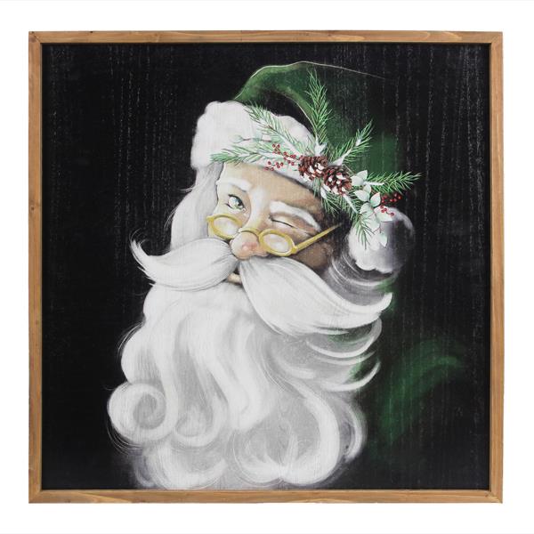 Santa Wall Portrait, The Feathered Farmhouse