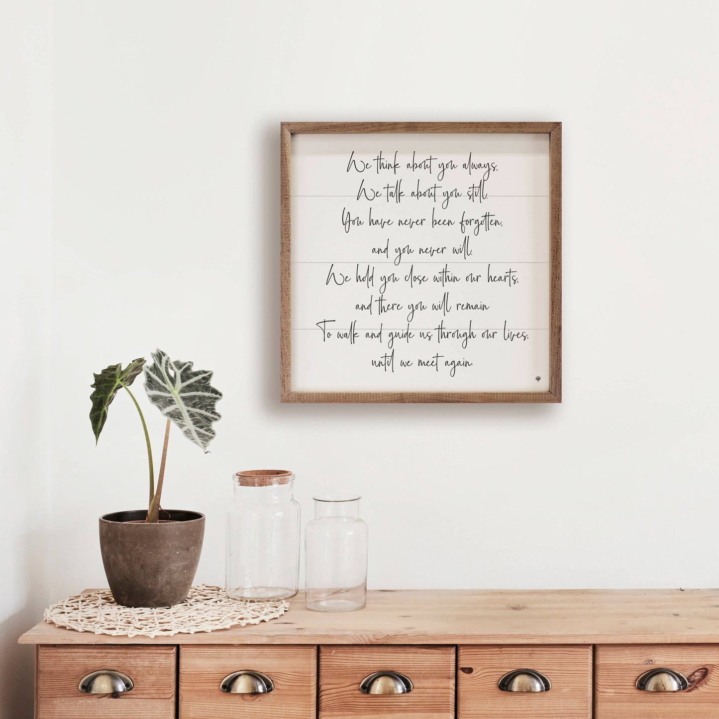 Until We Meet Again Sign, Feathered Farmhouse