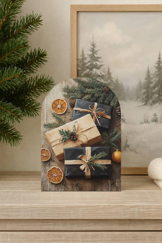 Christmas Gift Arch, Feathered Farmhouse