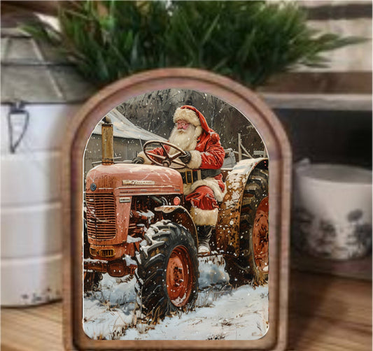 Tractor Santa Arch, Feathered Farmhouse