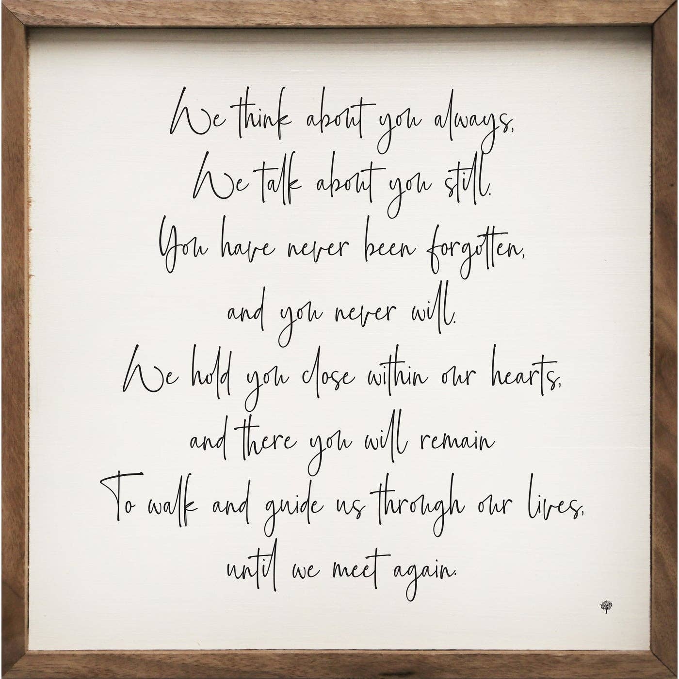 Until We Meet Again Sign, Feathered Farmhouse