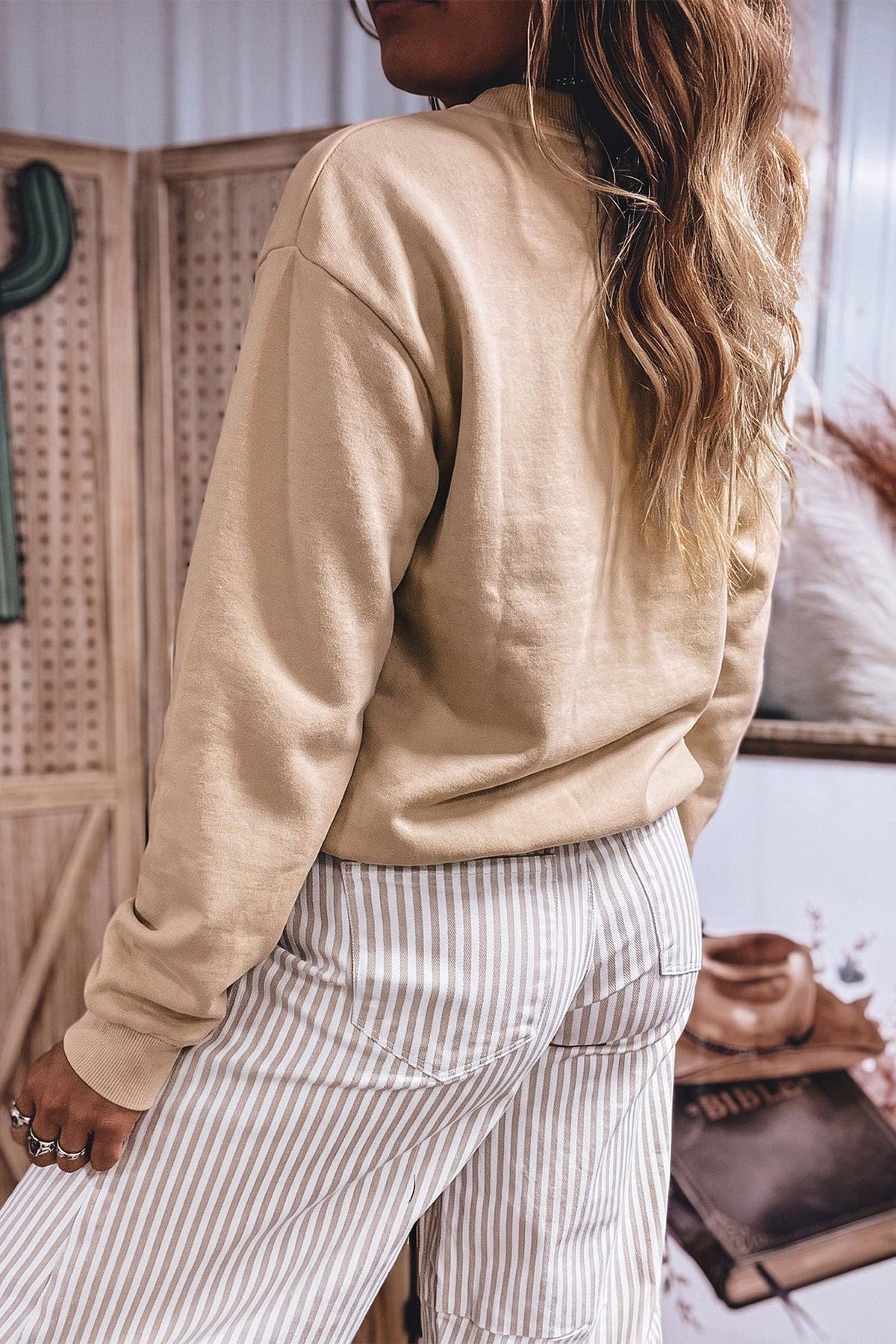Jessie Western Embroidered Pullover, Feathered Farmhouse
