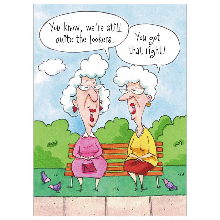 Good Lookers Birthday Card, Feathered Farmhouse