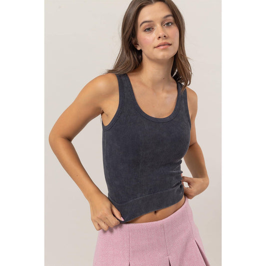 Washed Seamless Tank Top, Feathered Farmhouse