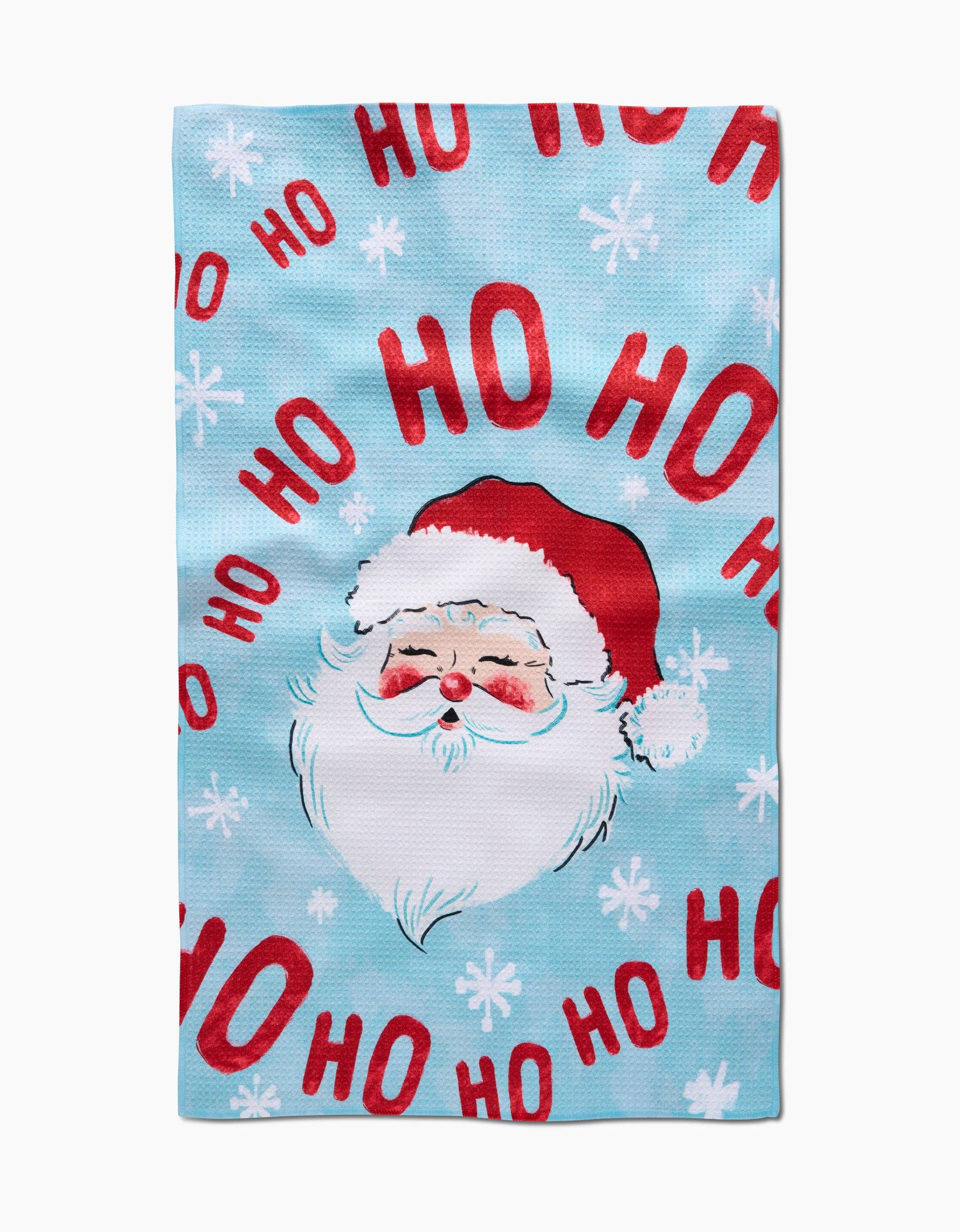 Merry Santa Claus Tea Towel, Feathered Farmhouse
