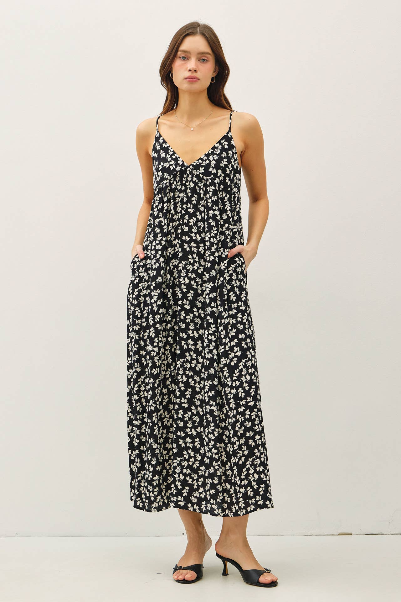 Floral Maxi Dress, Feathered Farmhouse
