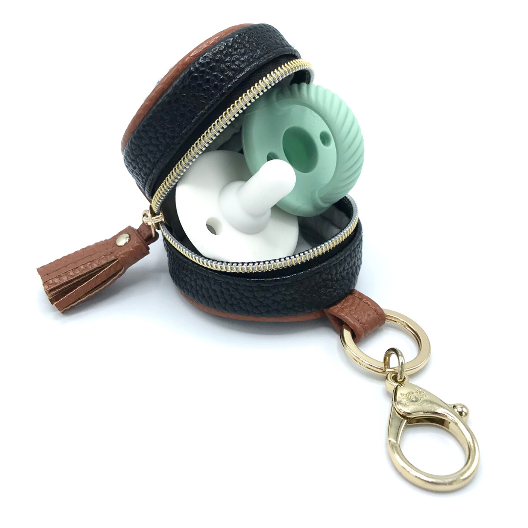 Coffee & Cream Diaper Bag Charm Pod Keychain, Feathered Farmhouse