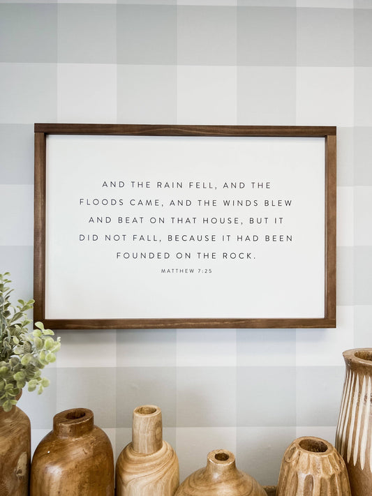 And the Rain Fell Wall Art, The Feathered Farmhouse