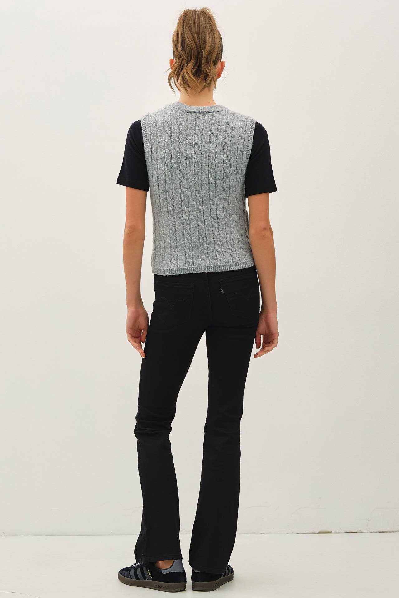 Varsity Sweater Vest, Feathered Farmhouse