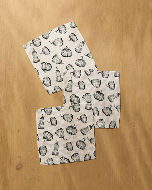 Hollow Season Dishcloth Set, Feathered Farmhouse