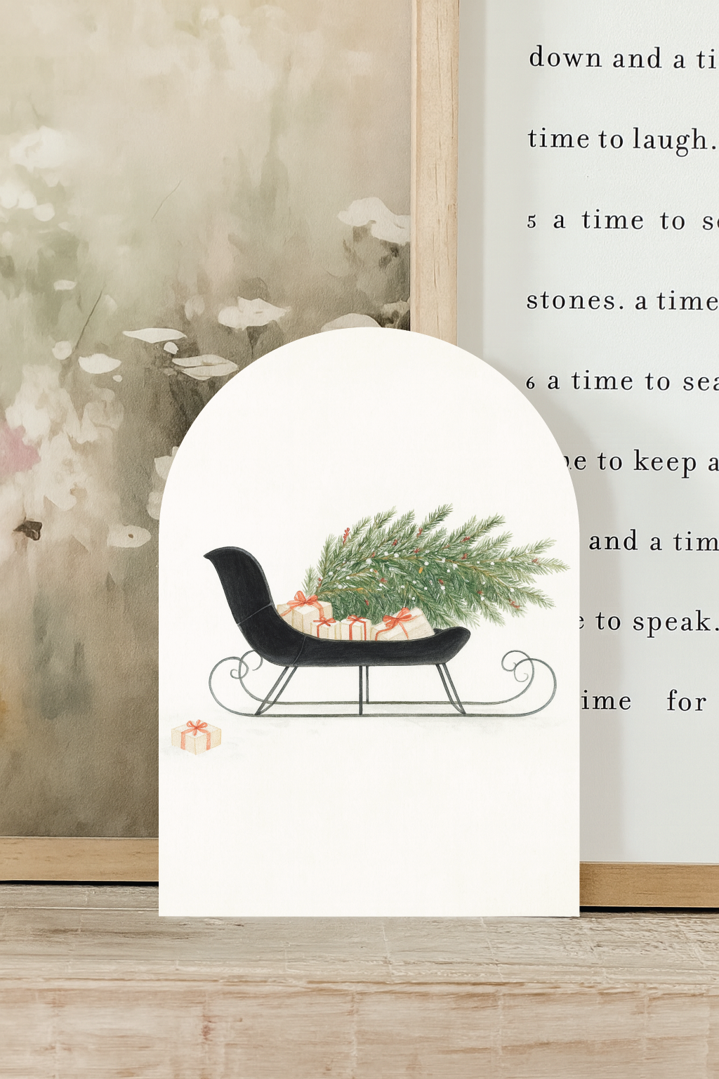 Christmas Sleigh Arch, Feathered Farmhouse