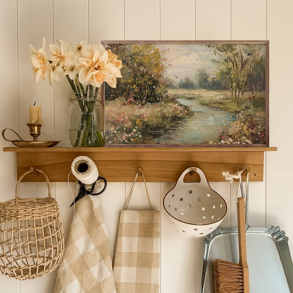Spring Stream, Feathered Farmhouse