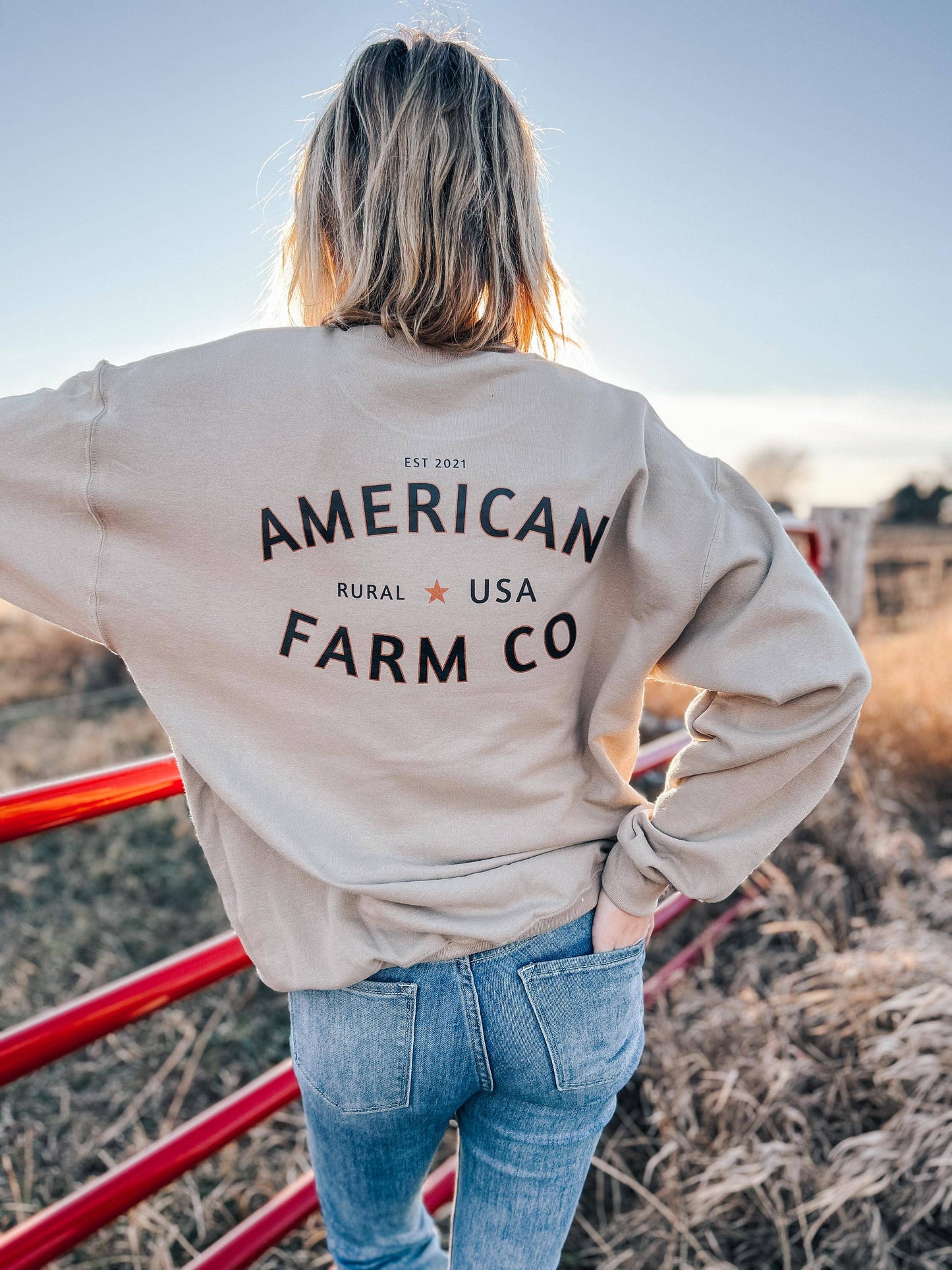Western ‘American Farm Co' Rural USA Crew, The Feathered Farmhouse