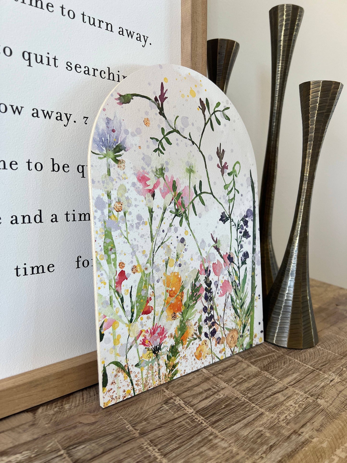 Floral Watercolor Arch, Feathered Farmhouse