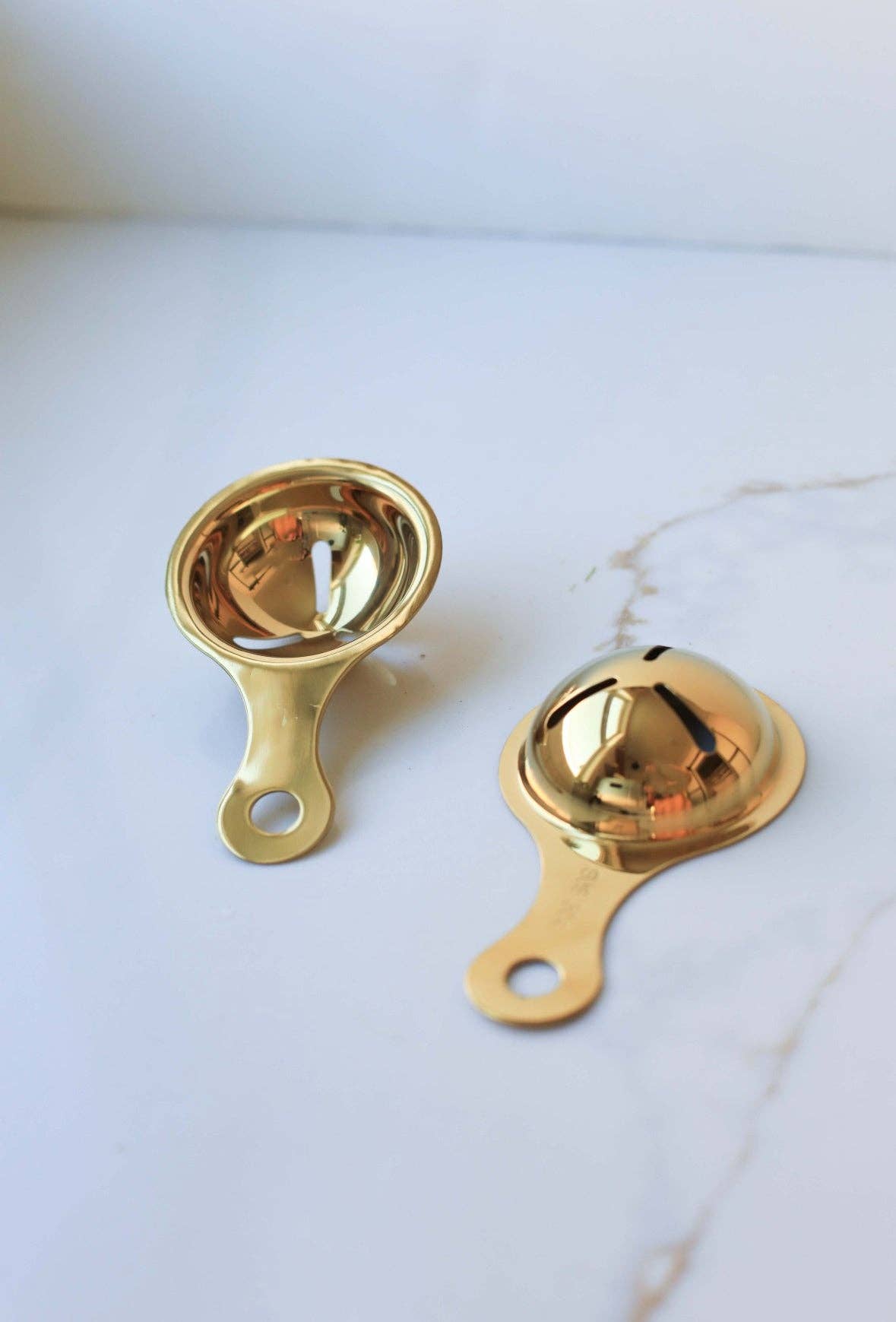 Auric Gold Stainless Steel Egg Yolk Separator, Feathered Farmhouse