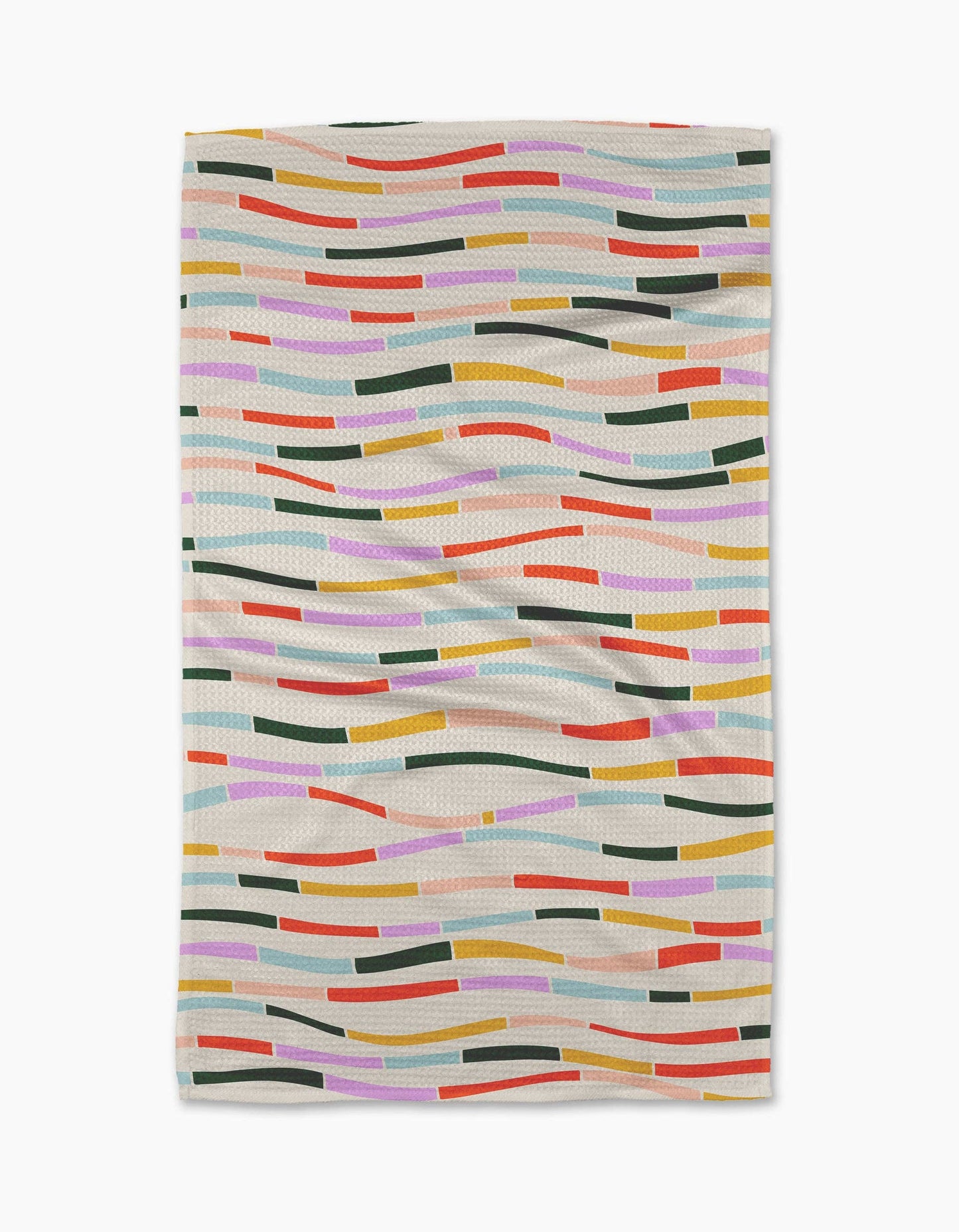 Colorful Currents Tea Towel, Feathered Farmhouse