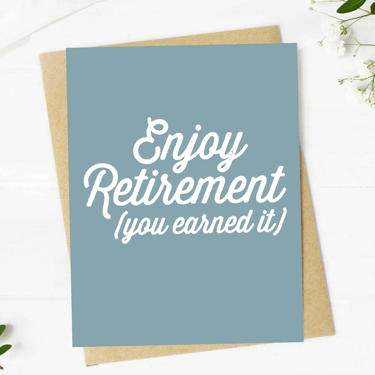 Enjoy Retirement Greeting Card, Feathered Farmhouse