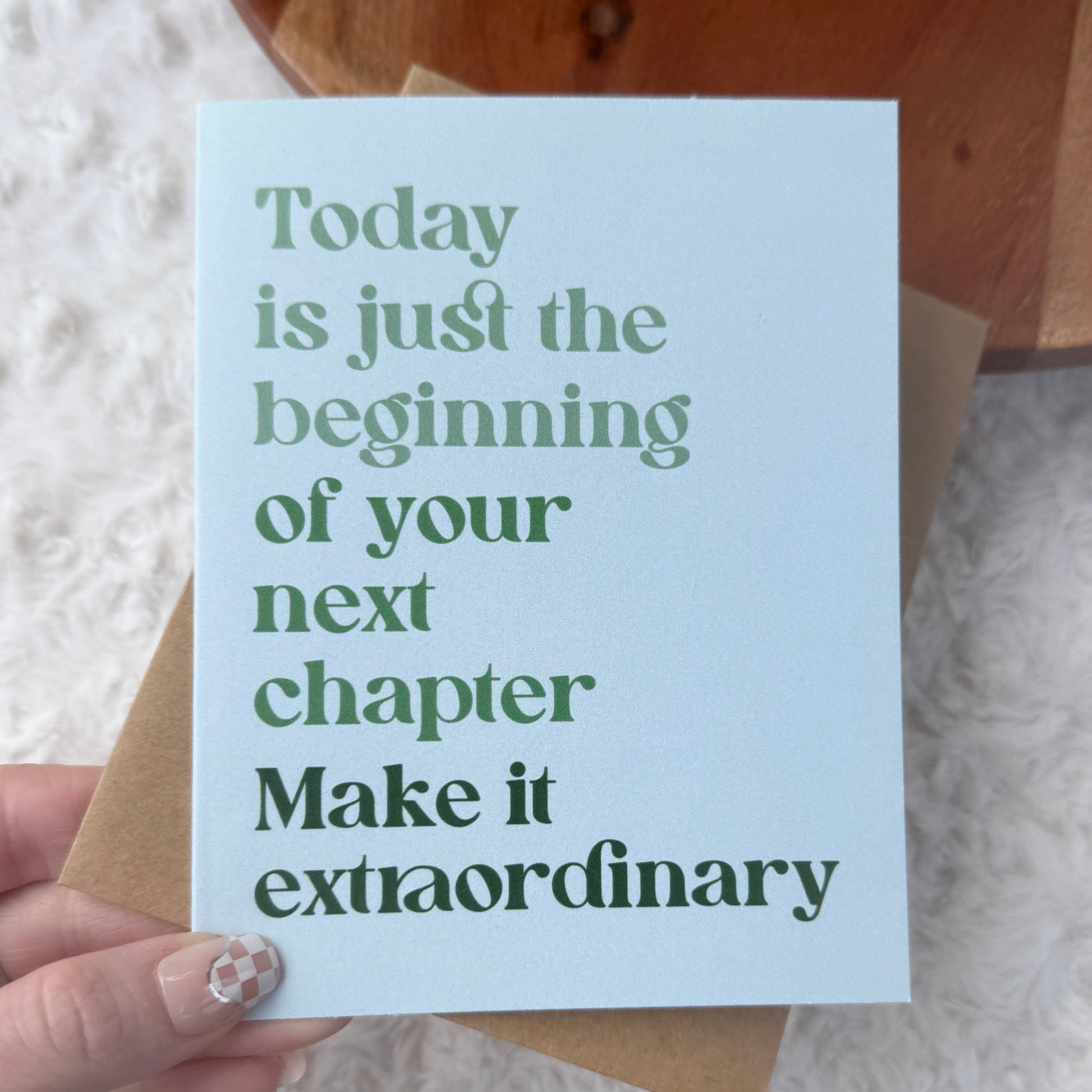 Inspirational Graduation Card, Feathered Farmhouse