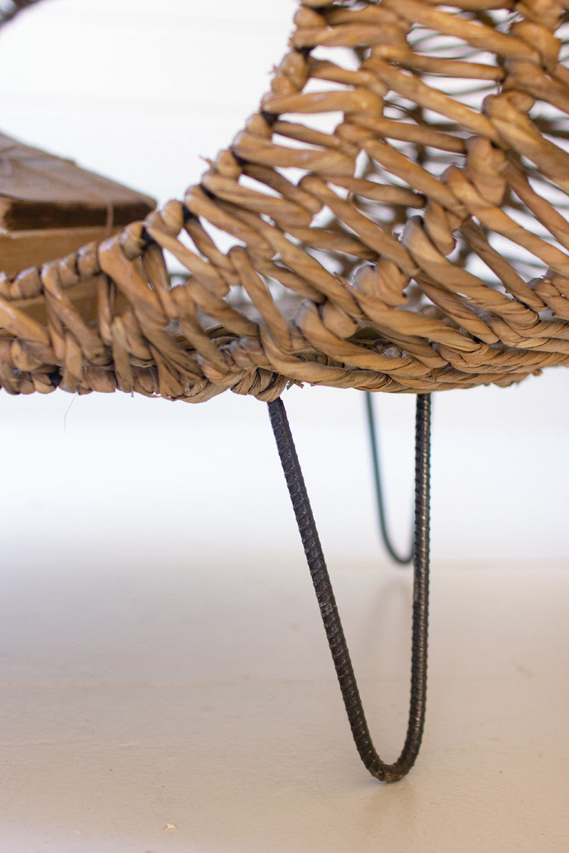 Woven Oval Coffee Table, The Feathered Farmhouse
