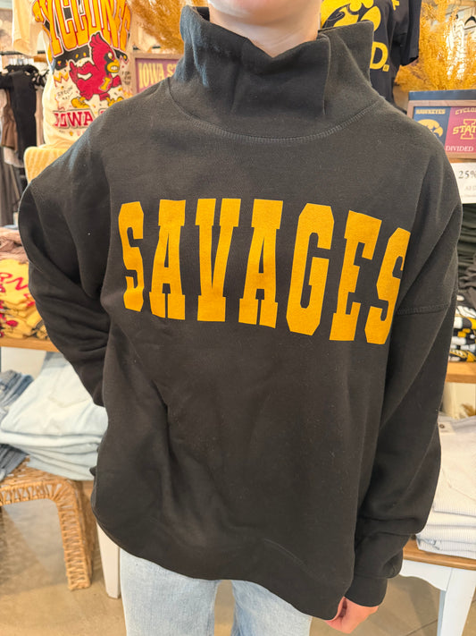 Savages Oversized Mockneck Sweatshirt