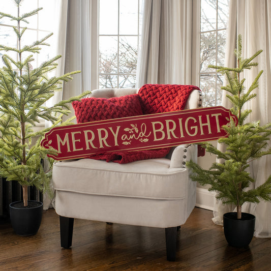 Merry + Bright Plaque, The Feathered Farmhouse