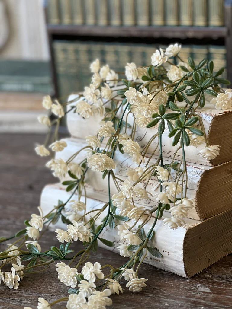 Alabaster Buds Hanging, Feathered Farmhouse