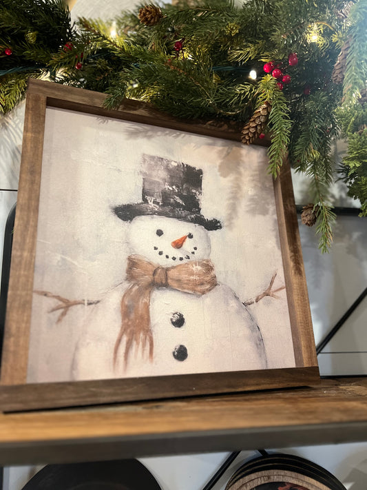 Vintage Snowman Decor