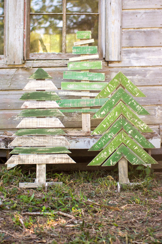 Recycled Wood Trees, The Feathered Farmhouse