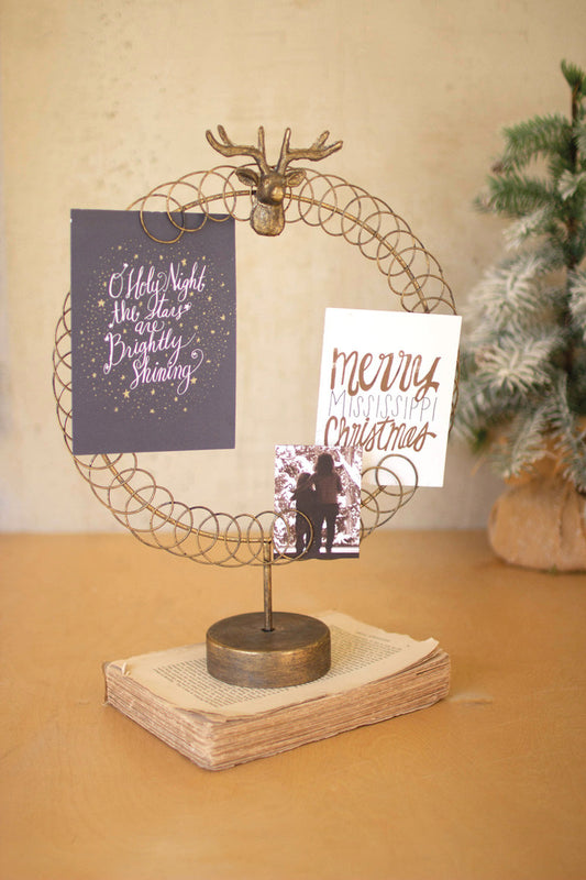 Wire Christmas Card Holder, The Feathered Farmhouse