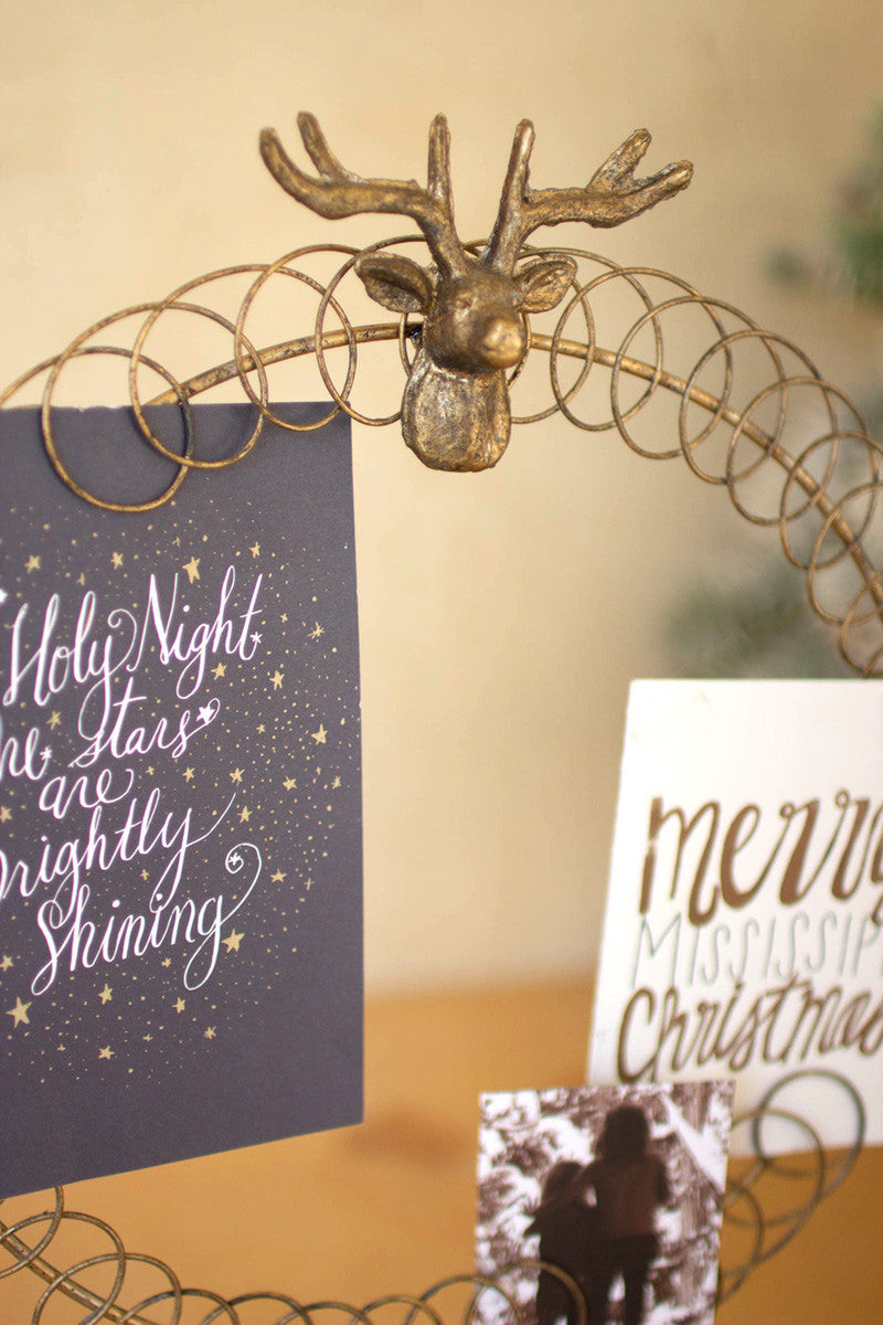 Wire Christmas Card Holder, The Feathered Farmhouse