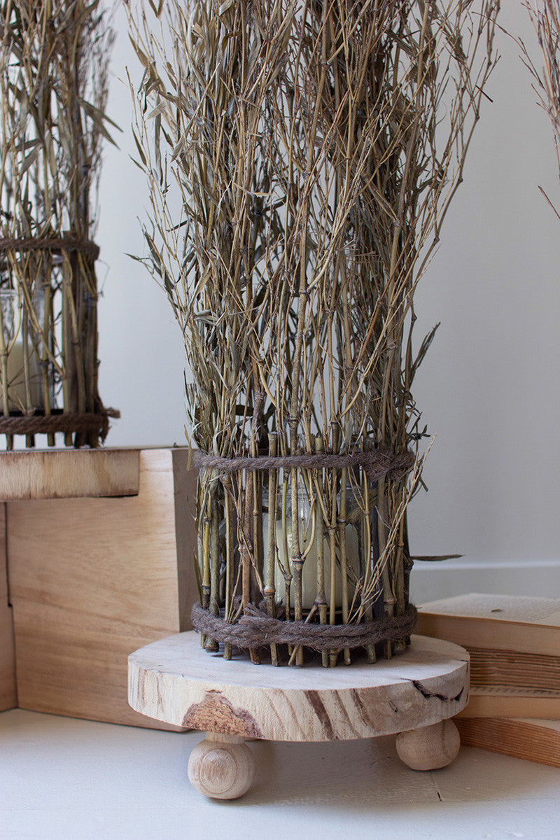 Natural Bamboo + Wood Lanterns