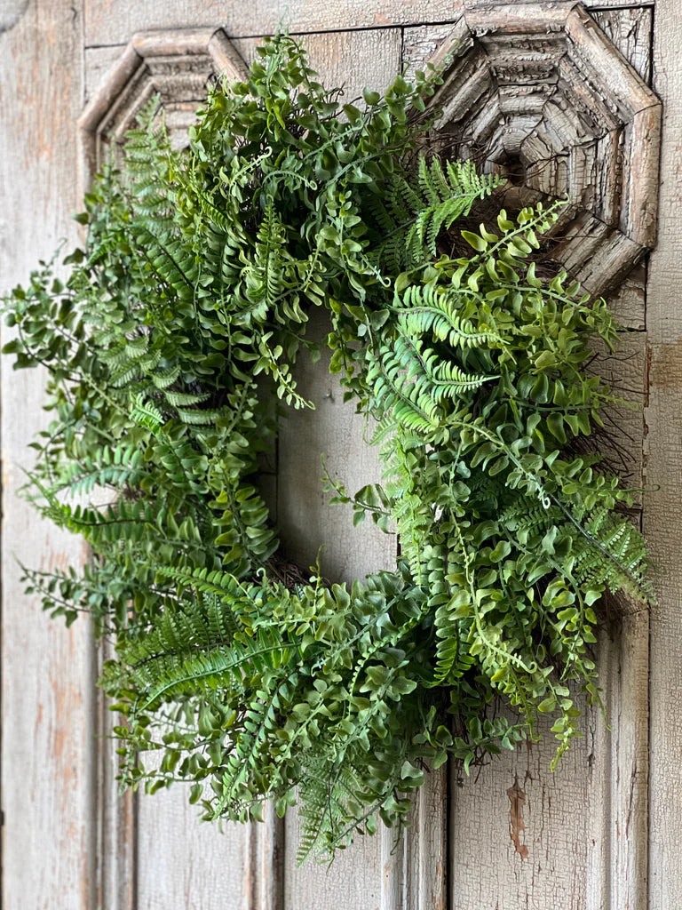 Fern & Fable Wreath, Feathered Farmhouse