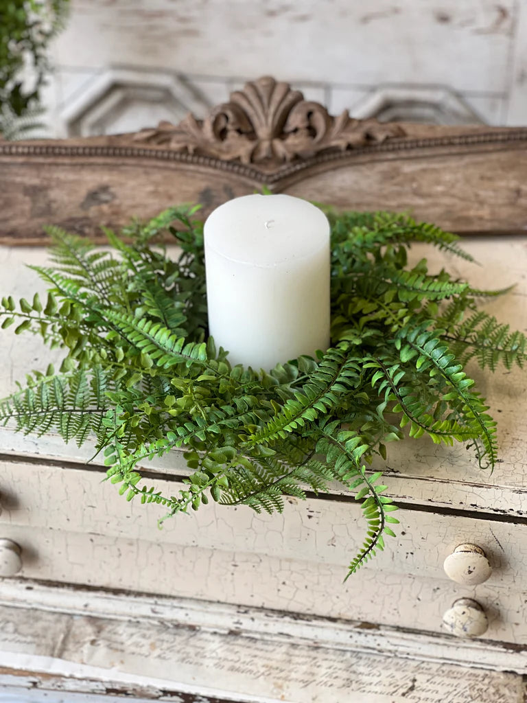 Fern & Fable Candle Ring, Feathered Farmhouse