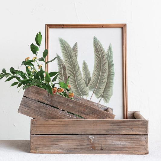 Reclaimed Wood Crates, Feathered Farmhouse