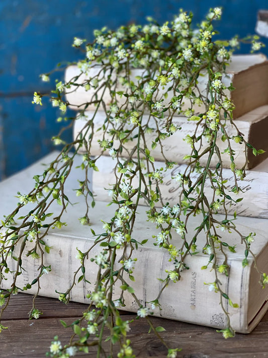 Cream Love Buds Hanging, Feathered Farmhouse