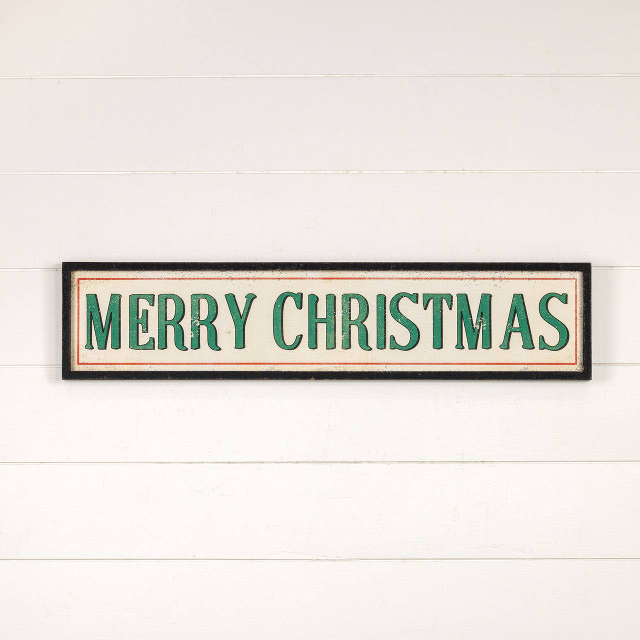Merry Christmas Sign, Feathered Farmhouse