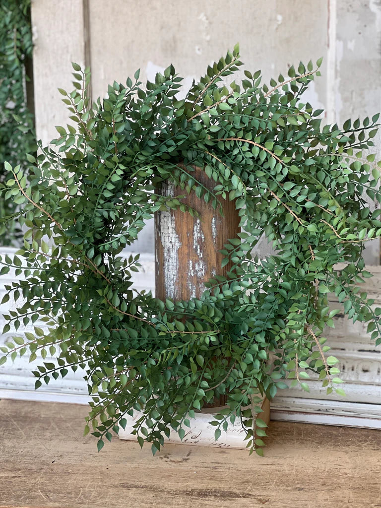 Wood Thrush Leaves Wreath
