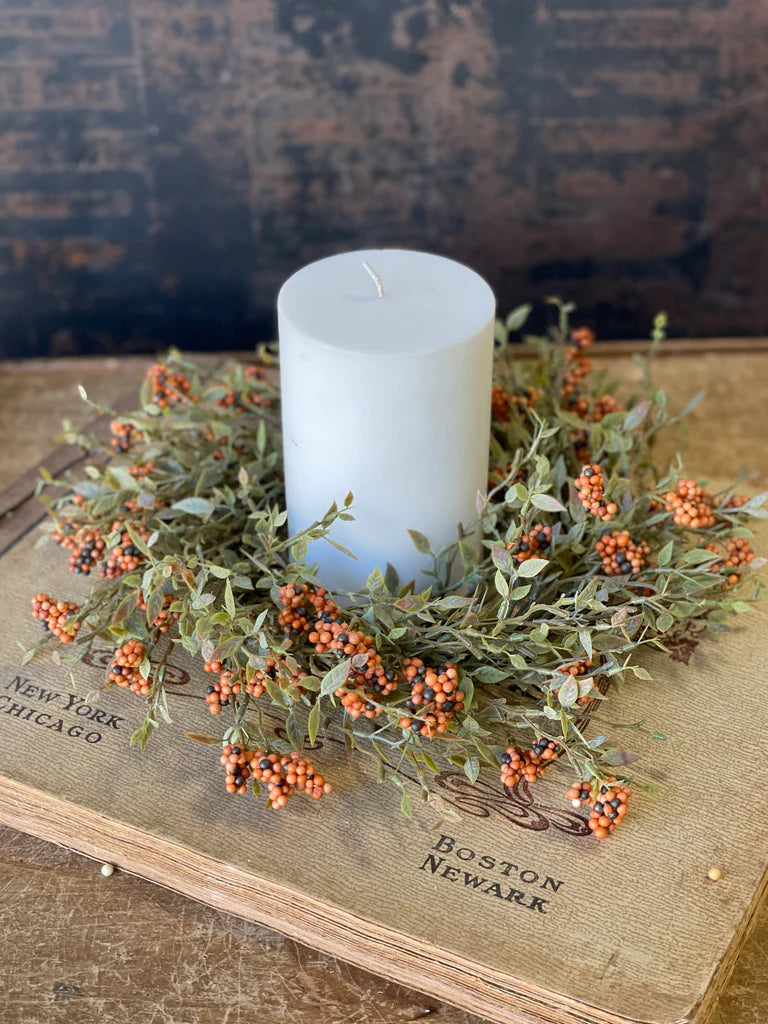 Hasp Berry Candle Ring, The Feathered Farmhouse