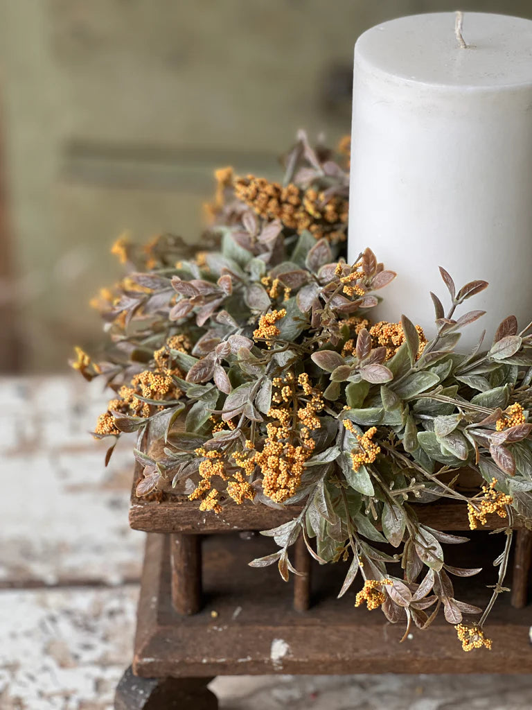 Weatherly Buds Candle Ring, The Feathered Farmhouse