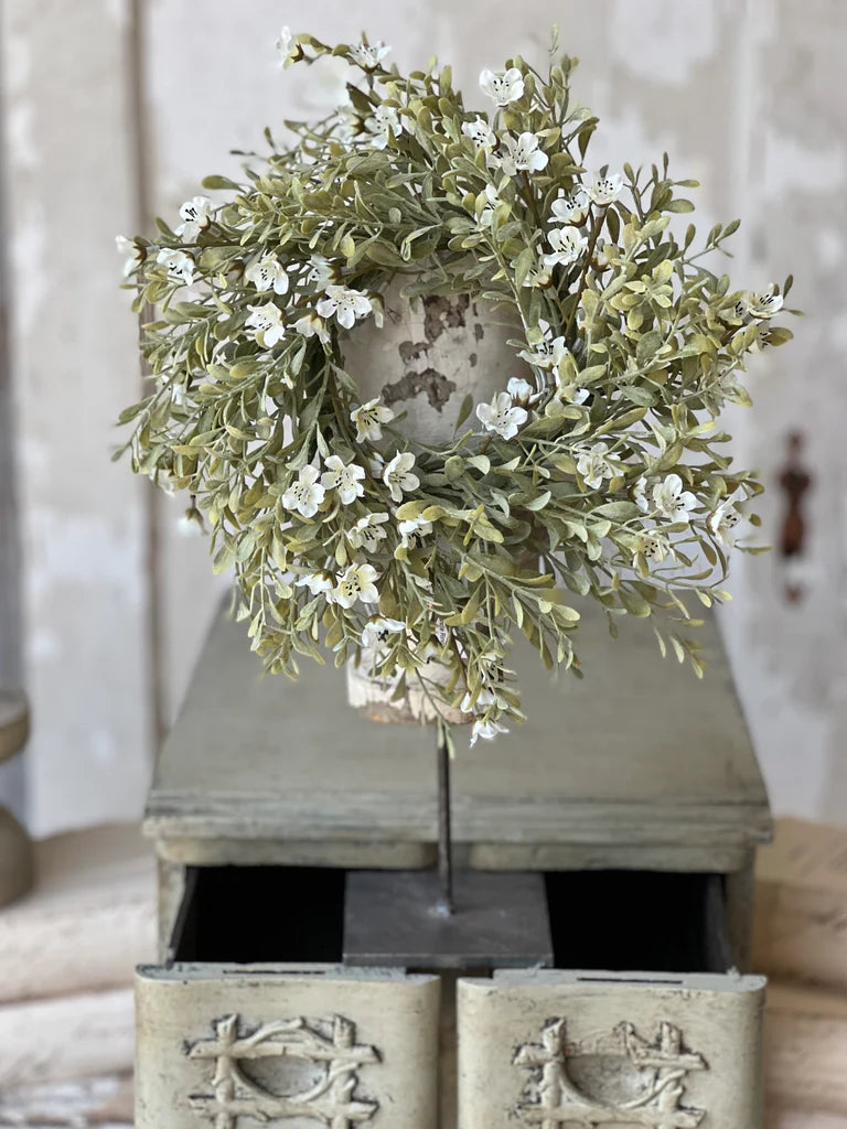 Moongate Blooms Candle Ring, Feathered Farmhouse