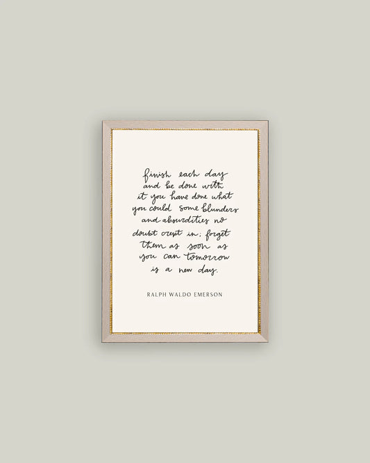 Finish Each Dat Script Print, The Feathered Farmhouse