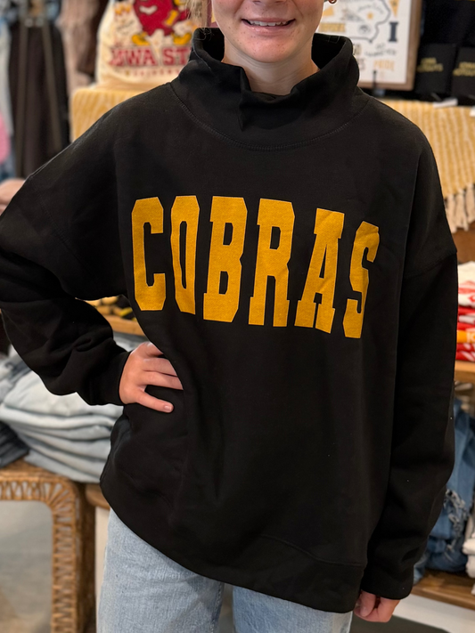 Cobras Oversized Mockneck Sweatshirt
