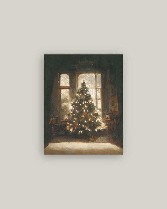 Glowing Christmas Tree Artist Board, The Feathered Farmhouse