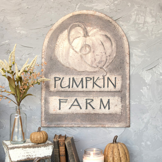White Pumpkin Farm Sign